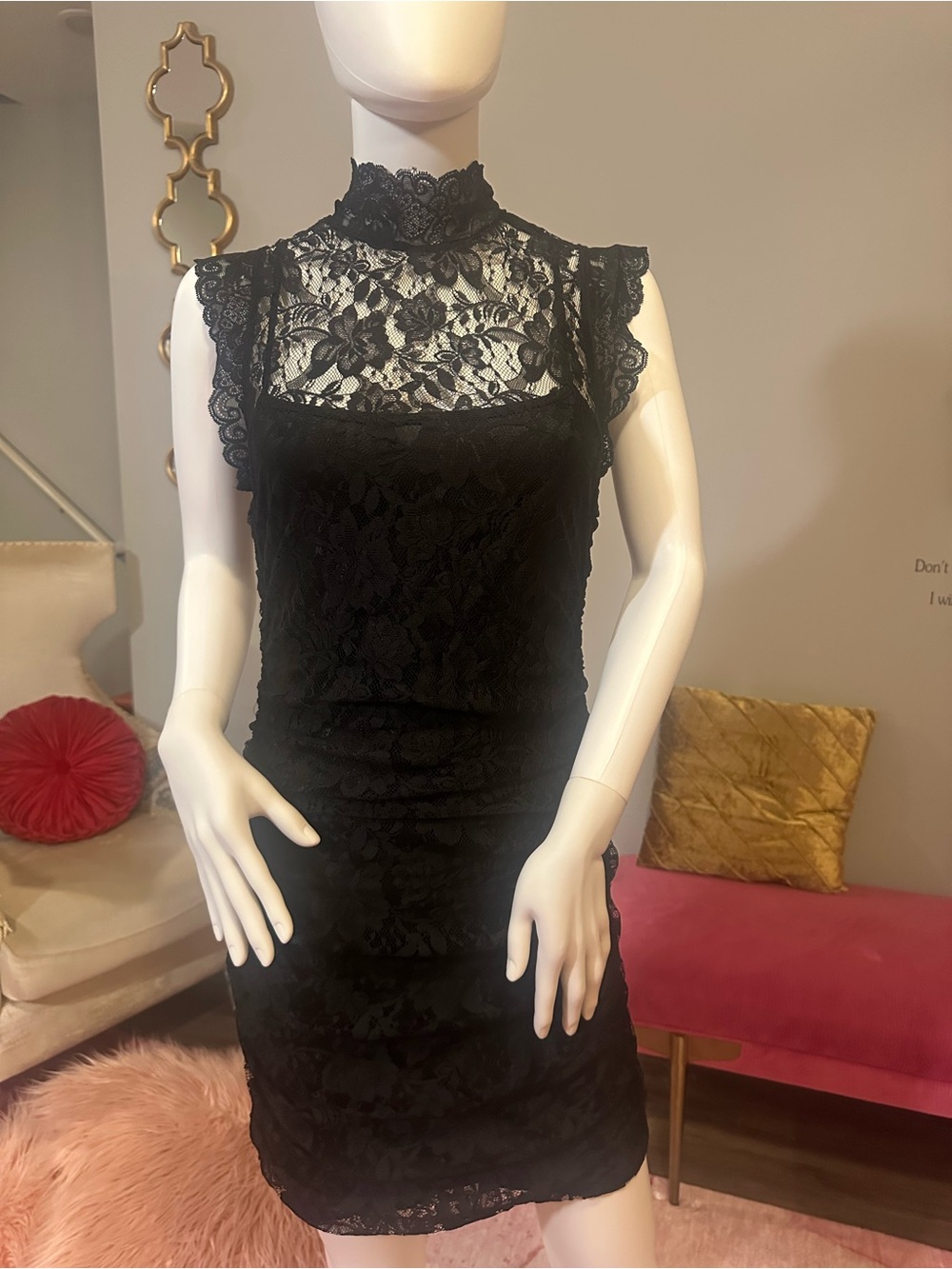Black Vintage Twenty One by Forever 21 lace dress, size M/M.